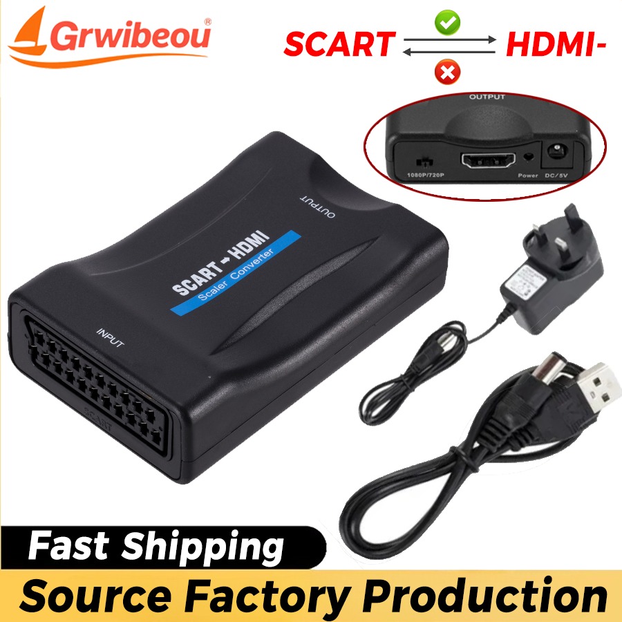 Scart To Hdmi - Adattatore convertitore audio video di lusso