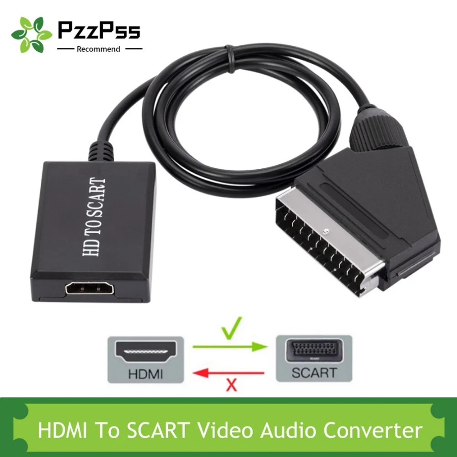 Scart To Hdmi - Convertitore HDMI-compatibile con Scart Ingresso compatibile