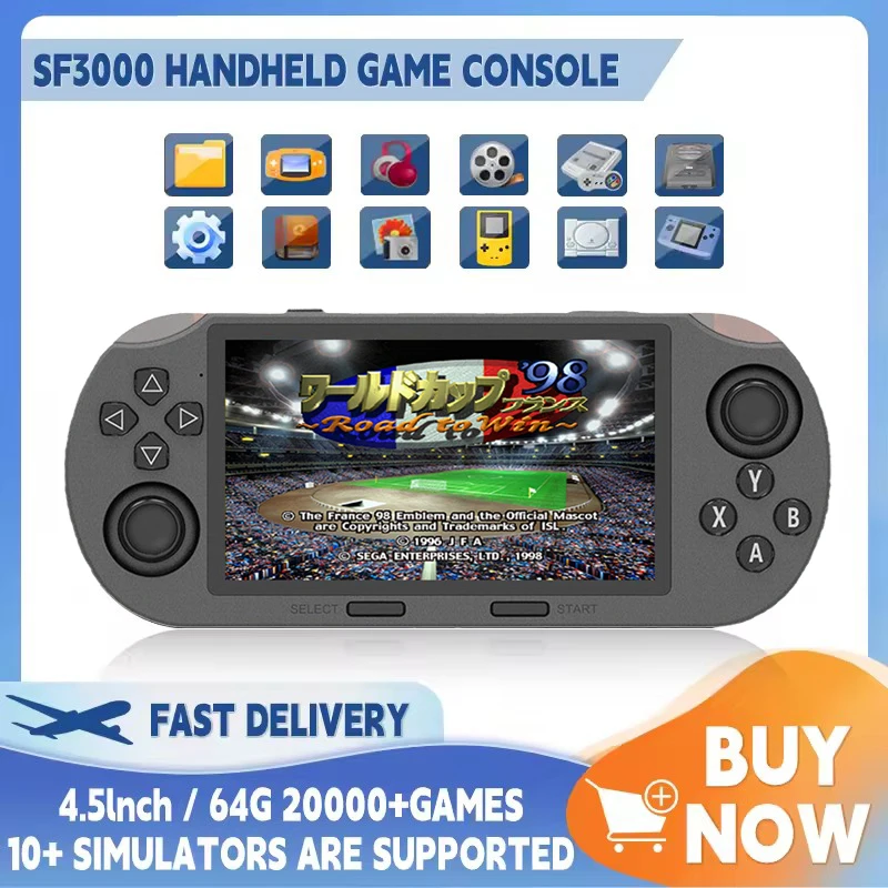 Retro Gaming Device Handheld - Lettore di giochi portatile portatile SF3000
