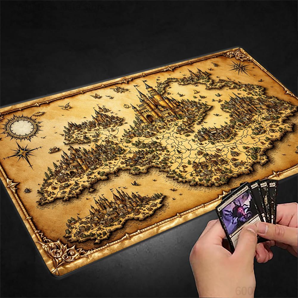 Retro Gaming Xl - Tappetino per Mouse con Motivo Mappa