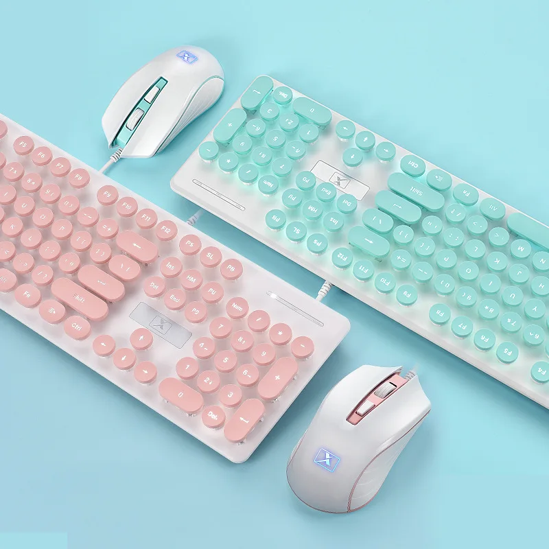 Retro Gaming Keycaps - Kit tastiera e mouse da gioco