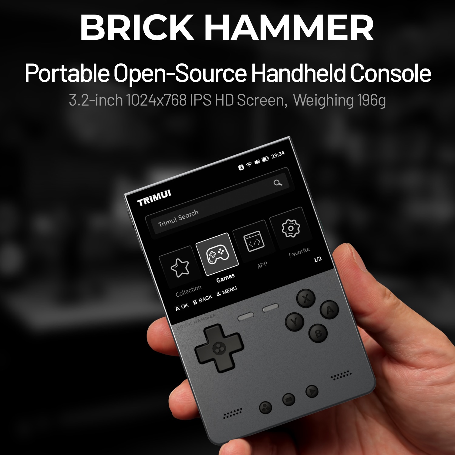 Retro Gaming Device Handheld - TRIMUI BRICK HAMMER Console di gioco