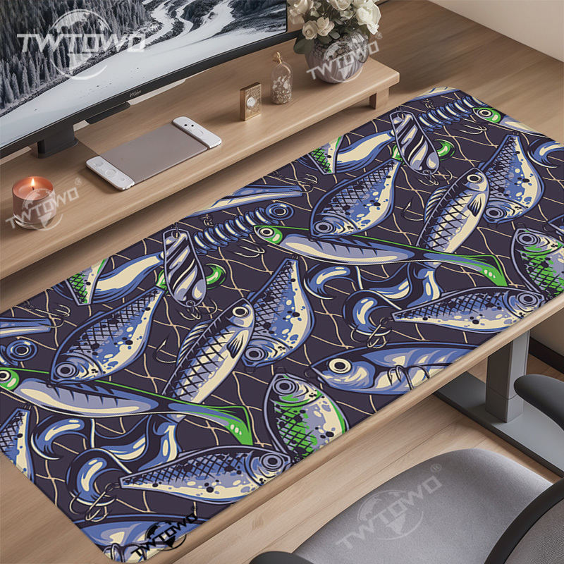 Retro Gaming Xl - Tappetino per mouse Esche da pesca
