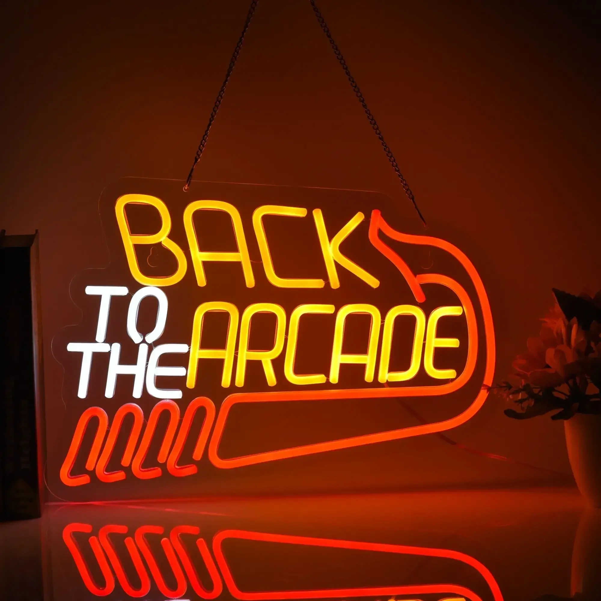 Retro Gaming Ideas - Ritorno all'Arcade Insegna al neon Retro
