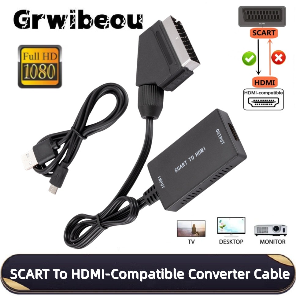 Scart To Hdmi - Convertitore compatibile da SCART a HDMI