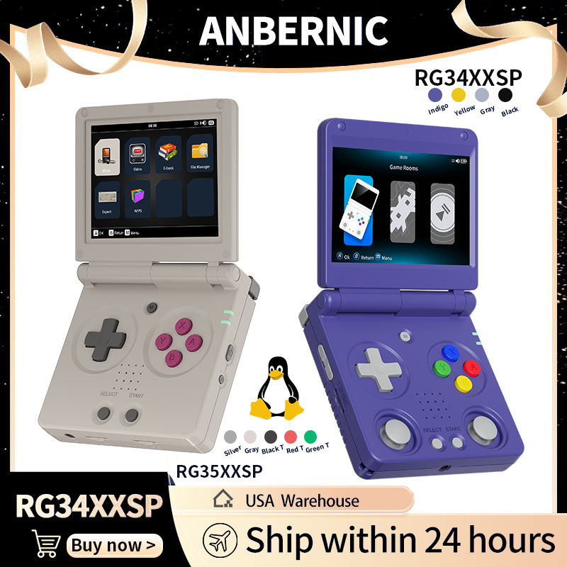 Anbernic RG34XXSP RG35XXSP Con - Retro Gaming Portable recensione e prezzo