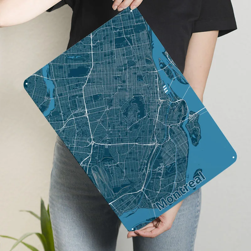 Poster della Mappa di Montreal - Retro Gaming Montreal recensione e prezzo